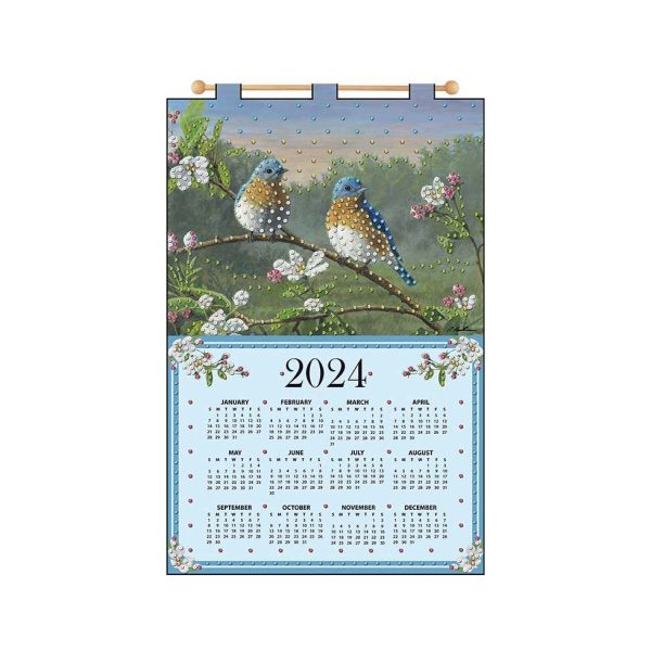 Bluebirds 2024 Sequin Calendar 4717 Online