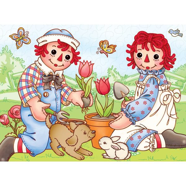 Raggedy Ann & Andy Picnic Friends 60 PC Puzzle 11820 Sale - Image 3