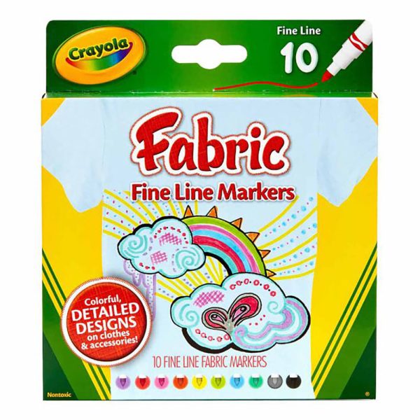 10-Count Fine Line Fabric Markers 58-8626 Cheap