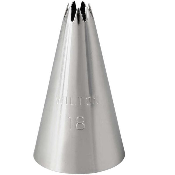 Open Star Cake Number 18 Decorating Tip 418-18 Supply