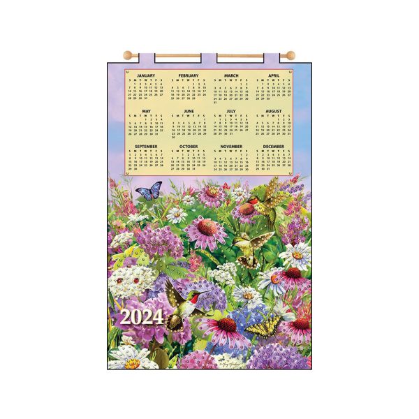 Hummingbirds 2024 Sequin Calendar 4706 For Sale