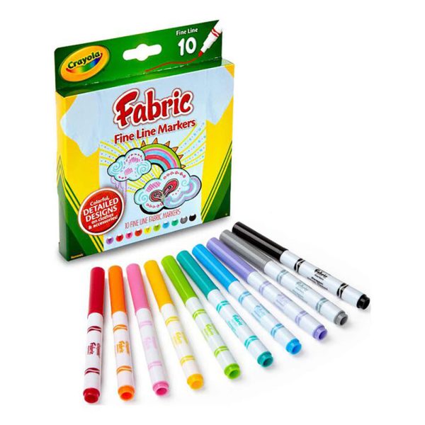 10-Count Fine Line Fabric Markers 58-8626 Cheap - Image 2