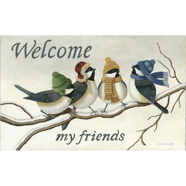 Winter Birds Welcome Mat DS520 Online Hot Sale
