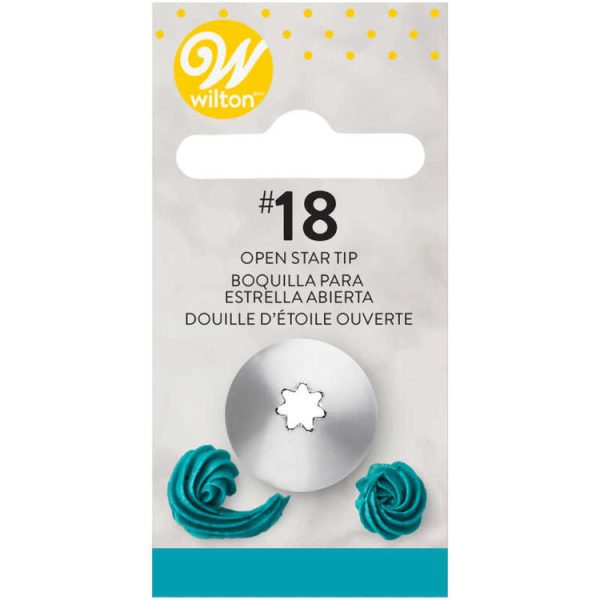 Open Star Cake Number 18 Decorating Tip 418-18 Supply - Image 3