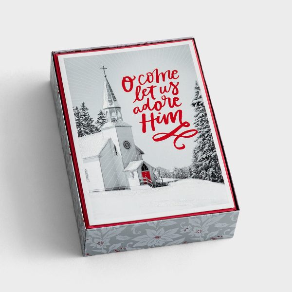 O Come Let Us Adore Boxed Christmas Cards 18-count 60673 Online - Image 2