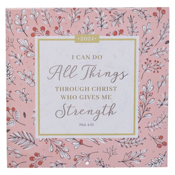 2024 All Things Through Christ Wall Calendar CAL225 Fashion