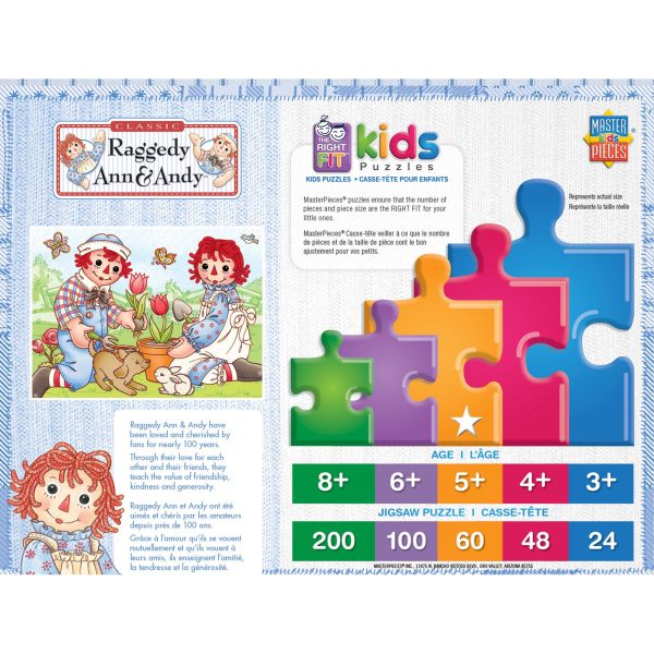 Raggedy Ann & Andy Picnic Friends 60 PC Puzzle 11820 Sale - Image 2