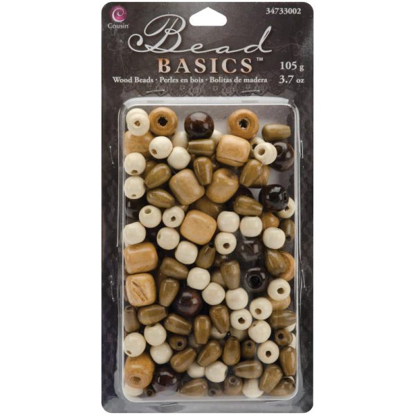 Assorted Rounded Wooden Beads 3.7 oz 34733002 on Sale