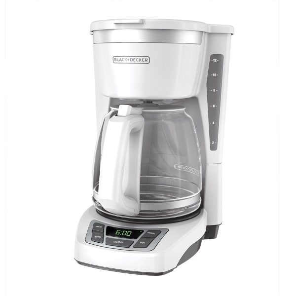 White Programmable 12-Cup Coffee Maker CM1160W-1 on Sale