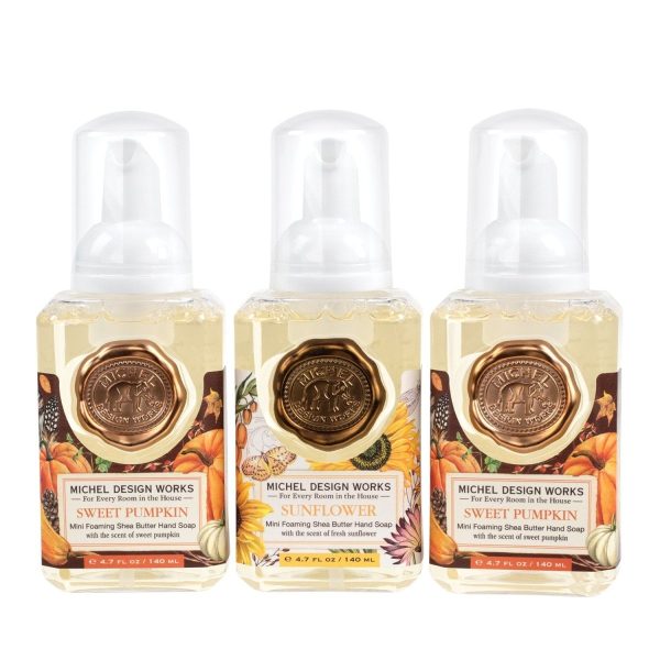 Fall Scents Mini Foaming Hand Soaps FOAMS13 3-pack Supply