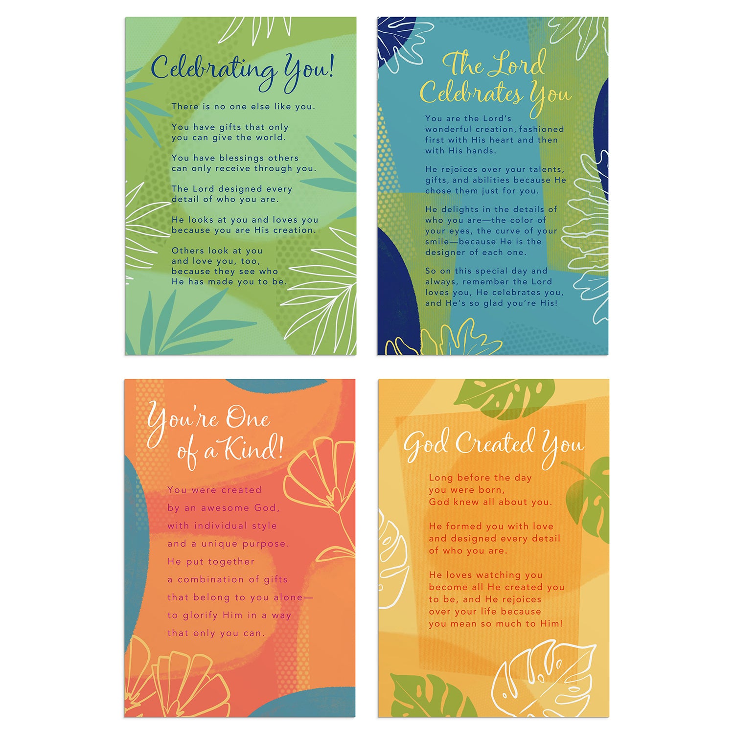 Boxed Cards Birthday Tropical with Scripture J5127 Online Sale