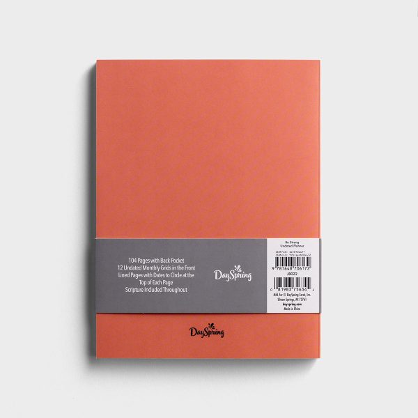 Be Strong and Courageous - 12 Month Undated Planner J8022 Online - Image 5