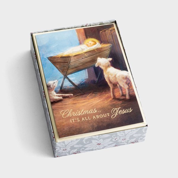 Christmas... It s All About Jesus Boxed Christmas Cards J3376 For Cheap