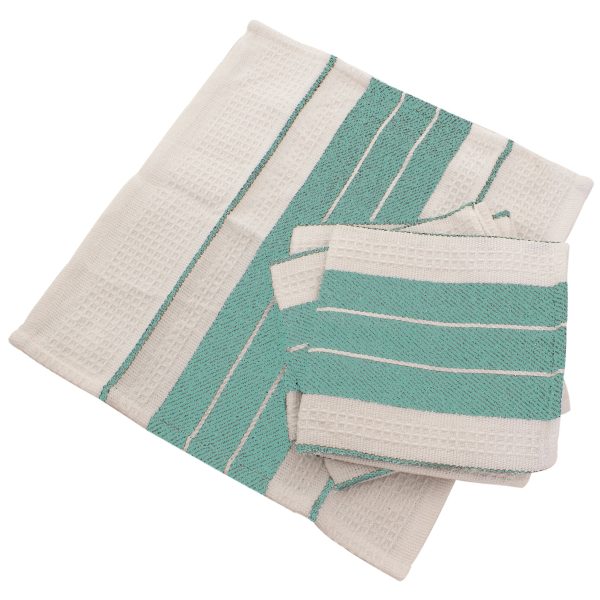 Daytona Stripe Dish Cloths 4-pack For Sale - Image 4