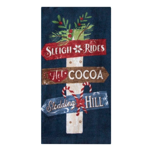 Wooden Winter Signs Kitchen Towel 17963 Supply