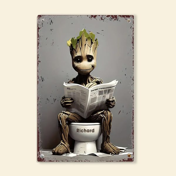 Personalized Funny Gifts For Movie Fans Metal Sign 55acqn240824 Movie Character In Toilet Cheap - Image 4