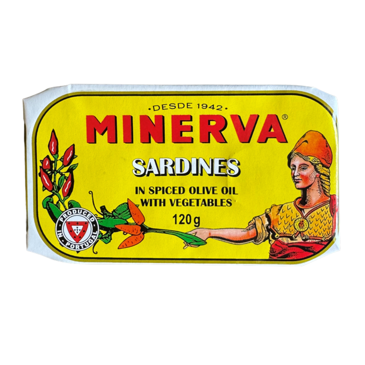 Minerva Sardines in Spiced Olive Oil with Vegetables on Sale